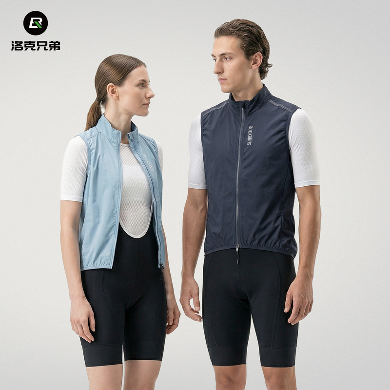 Rock Brothers Cycling Vest Windproof Vest Jacket Sleeveless Windbreaker Road Cycling Clothing for Men and Women Spring and Summer Rock Brothers Cycling Vest Windproof Vest Jacket Sleeveless Windbreaker Road Cycling Clothing for Men and Women Spring and Summer