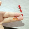 25# [without packaging] imitation silver needle 4mm red