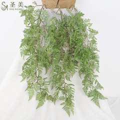 シダ植物壁掛けペルシャ藤条植物壁緑植装飾結婚祝い配置吊り下げ藤蔓造花