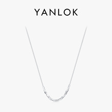 YANLOK s925银极简气质甜酷风高级碎银子小众设计项链锁骨链女生