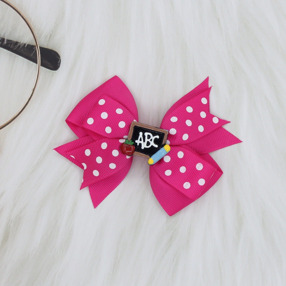 12g Weight Hair Clip Hair Accessories Type 1 Piece Quantity Holiday, Daily Occasion Solid Color Pattern Girl'S Gender Ribbon Design Simple Style Style Girl'S Simple Style Solid Color Cloth Ribbon Hair Clip 8