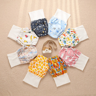 Baby's Training Pants Toilet Anti-Side Leakage High Waist Belly Protection Panties Anti-Diaper Cloth Urine Panties Summer New