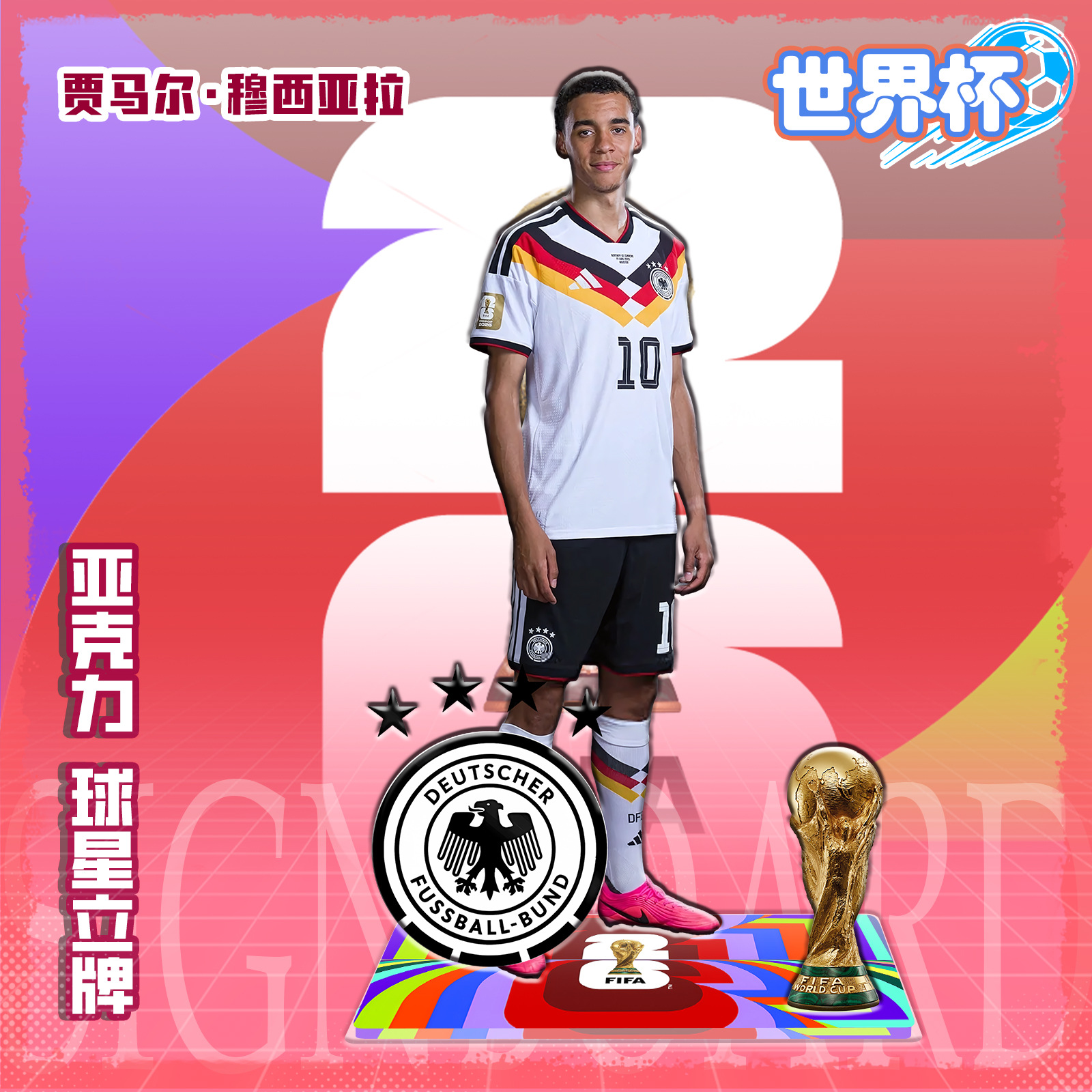 Figura Acrílica de Estrella de Fútbol de Acrílico, para Regalo de Cumpleaños