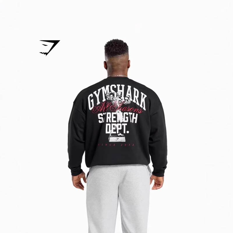Gymshark Shark Classic Hoodie Fitness Trendy Sports Unisex Heavyweight Terry Sweatshirt Autumn and Winter Gymshark Shark Classic Hoodie Fitness Trendy Sports Unisex Heavyweight Terry Sweatshirt Autumn and Winter