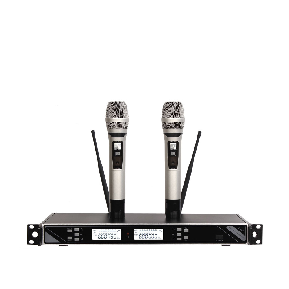 KO-801无线话筒一拖二唱歌U段KTV户外卡拉OK麦克风专业无线话筒