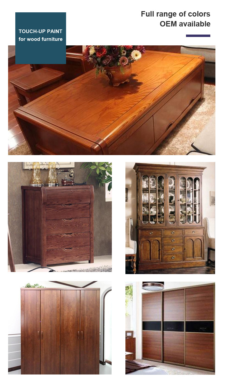 Cross-Border Spot Wood Furniture Floor Touch-Up Pen Paint Pen Touch up Export Scratch Repair Renovation Touch-Up Color