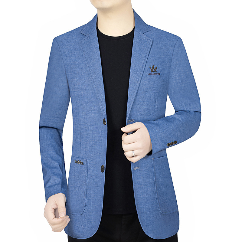 2025 Spring and Autumn New Casual Suit Men's Slim Business Top Tops Youth Korean Style Single Western Men's Xiaoxi