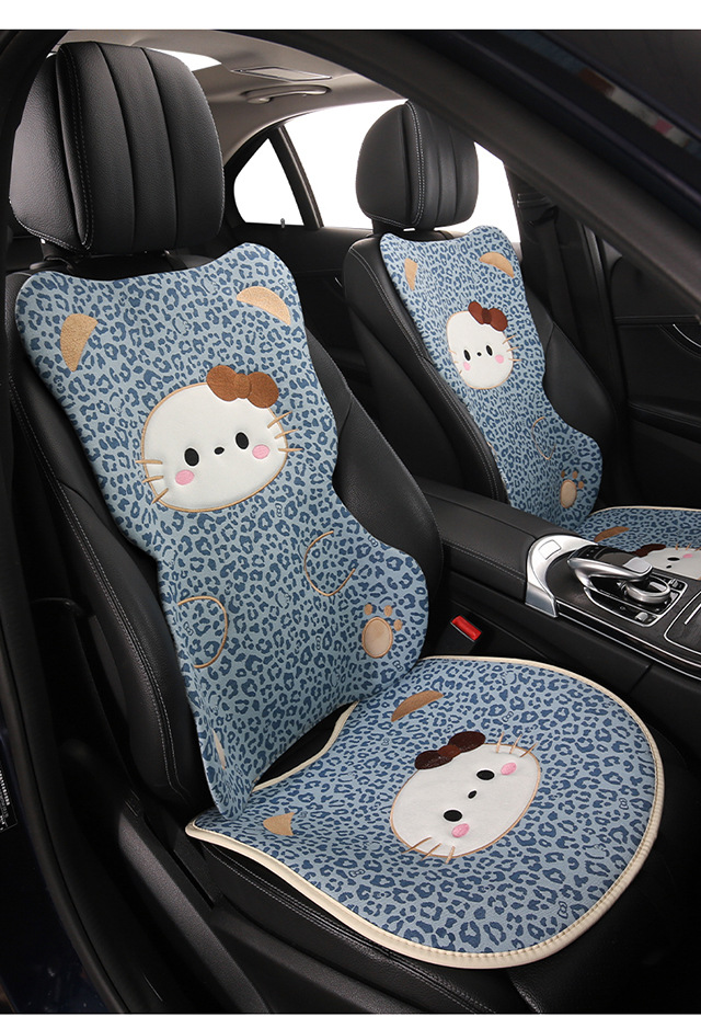 Car Headrest and Lumbar Support Cartoon Kt Cat Headrest Pillow, Car Headrest for All Seasons, Lumbar Pillow, Neck Pillow, Car Headrest