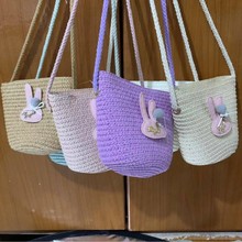 手机包女孩零钱包草编包包化妆包背包女包包斜挎包钱包2024新款