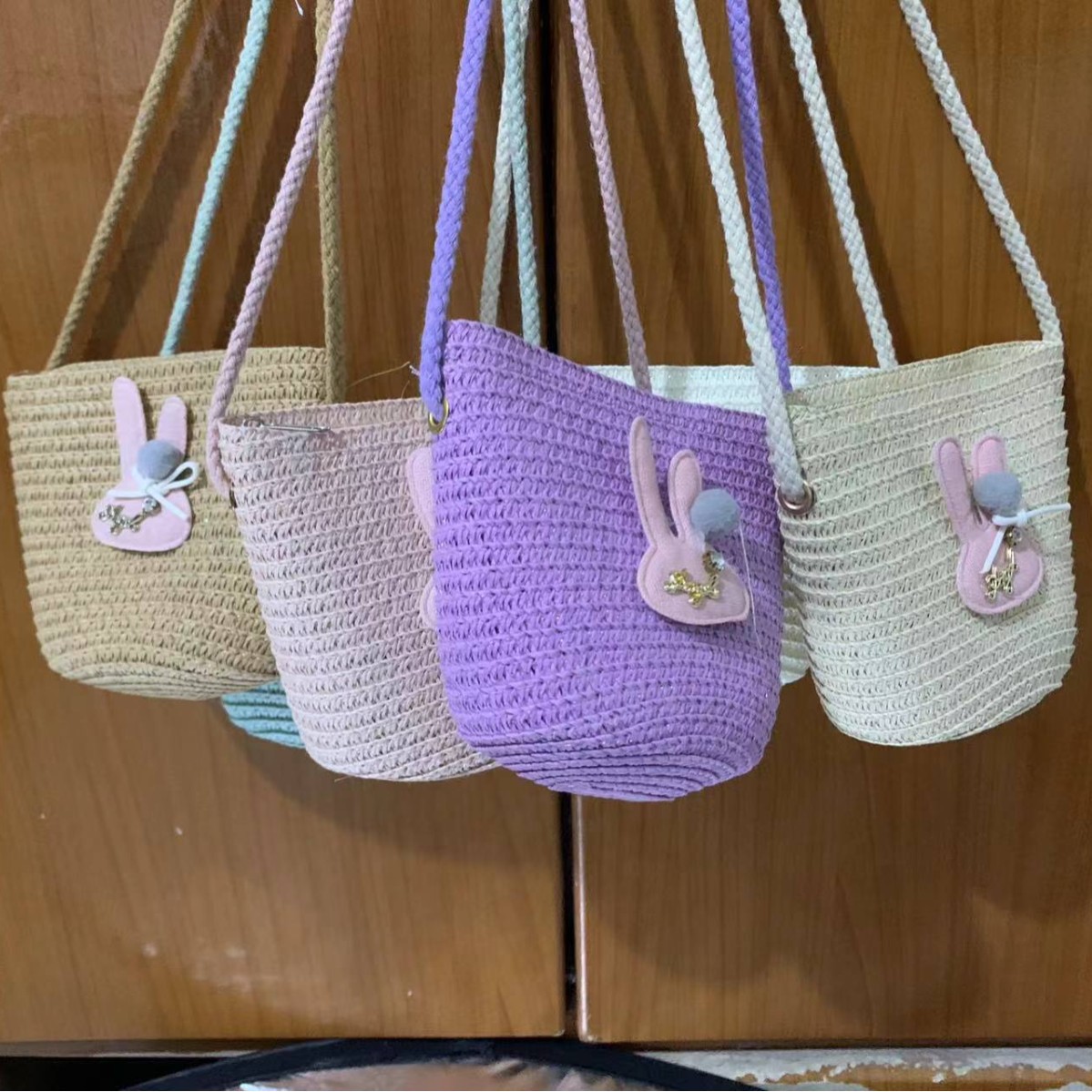 手机包女孩零钱包草编包包化妆包背包女包包斜挎包钱包2024新款