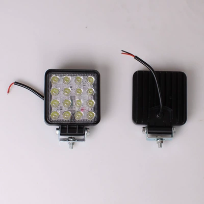 Signal Headlight Lonking Warning Width, Tail light - 12v48v-universal-a-pair-of-square-16-bead-headlights-standard