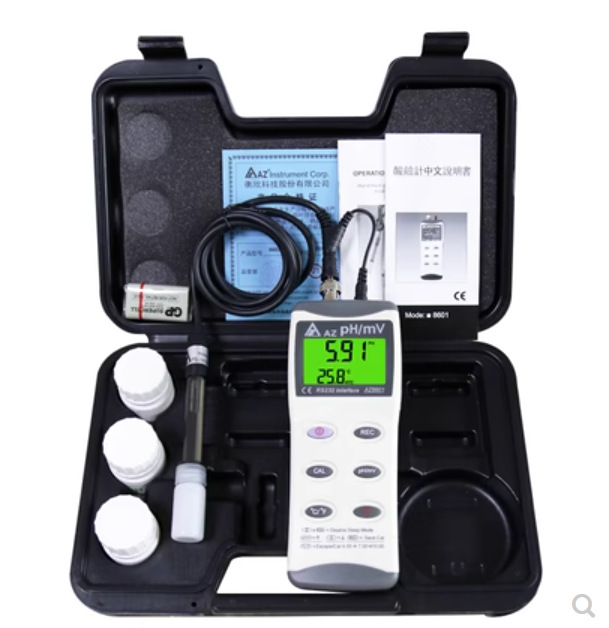 中国台湾衡欣AZ8601酸碱计仪高精度ph测试仪工业pH计水质检测仪