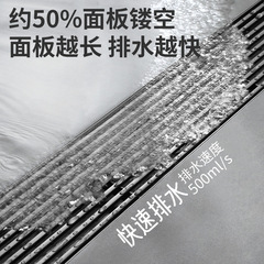 English-style bathroom toilet stainless steel wet and dry two-in-one balcony washing machine with a gray anti-odor floor drain