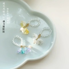 新商品の弾力性のある玉の輪の走る輪の切断面の閃晶の壺のボタンの輪のdiyのブレスレットのティーポットのペンダントの小さい大衆の設計