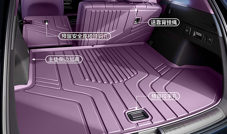 Suitable for the AITO M6 pure electric version, TPE trunk mat, 26 models, Huawei car interior modification accessories, floor mat supplies