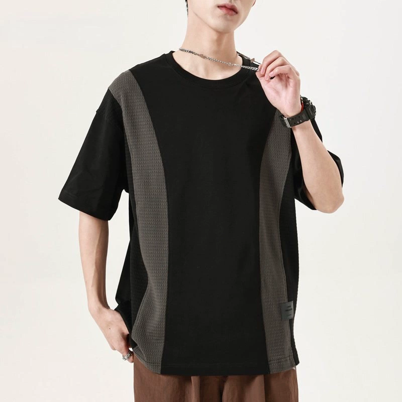 Футболка с коротким рукавом, oversize, плюс размер, с коротким рукавом
