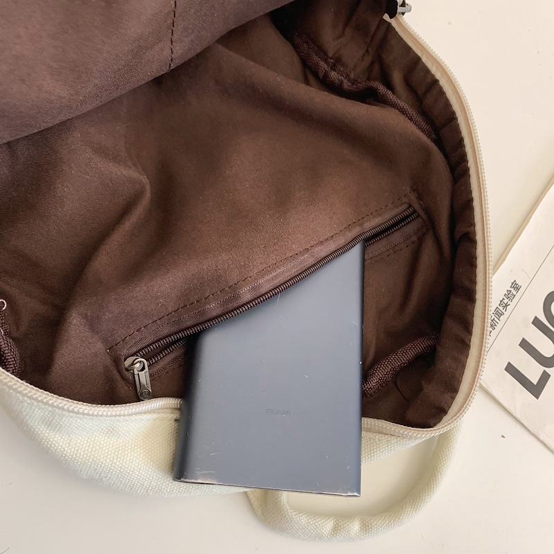 Mochila de lona para mujer 2024 nueva moda al aire libre viaje pequeño mochila casual todo fósforo clase mochila escolar marea