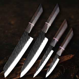 New Style Hand Forged Kitchen Knife Ebony Chopper Chopper Chef Knife Fruit Knife Forged Ox Knife