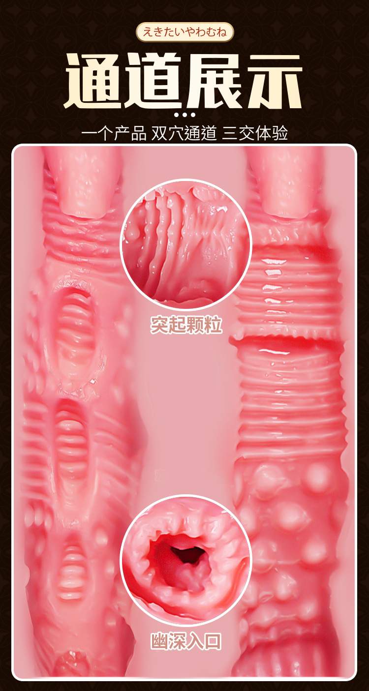 Jiuai Half-Body Torso Masturbator TPE Manual Male Sex Toy Flesh Tone — detail image 8