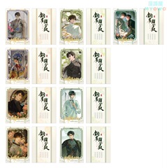 正版月见川铜雀锁金钗盲盒系列烫金收藏卡双闪吧唧烫银