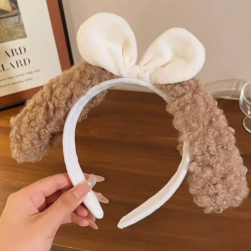 Brown poodle knot