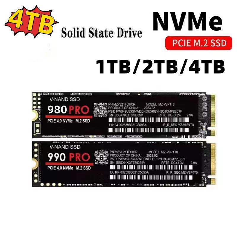 Переходный твердотельный диск 990pro980pro твердотельный NGFF M.2 PCIe 4.0 SSD expansion 1ТБ 2ТБ 4ТБ