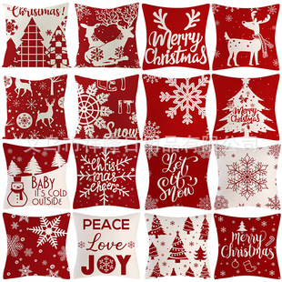 New Hot-selling Christmas Sofa Pillow ins Pillow Case Sofa Living Room Cushion Holiday Decorative Pillow Case