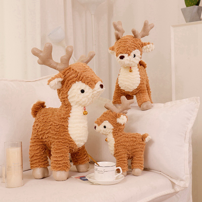 Festival Gifts Christmas Deer Doll Fun Christmas Tree Children's Toy Doll Doll Cute Soothing Soft Gift Plush Toy_voghion.com