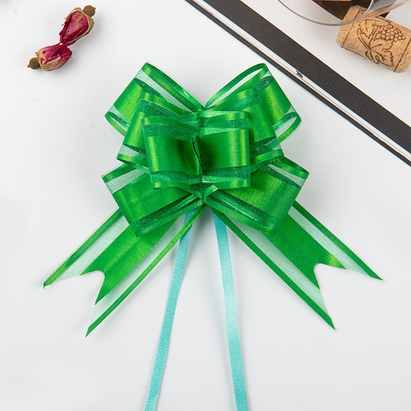 2023 nuevo 30 medio cepillado nieve hilo arco mano dibujado flor Regalo De vacaciones flor embalaje tire flor cinta