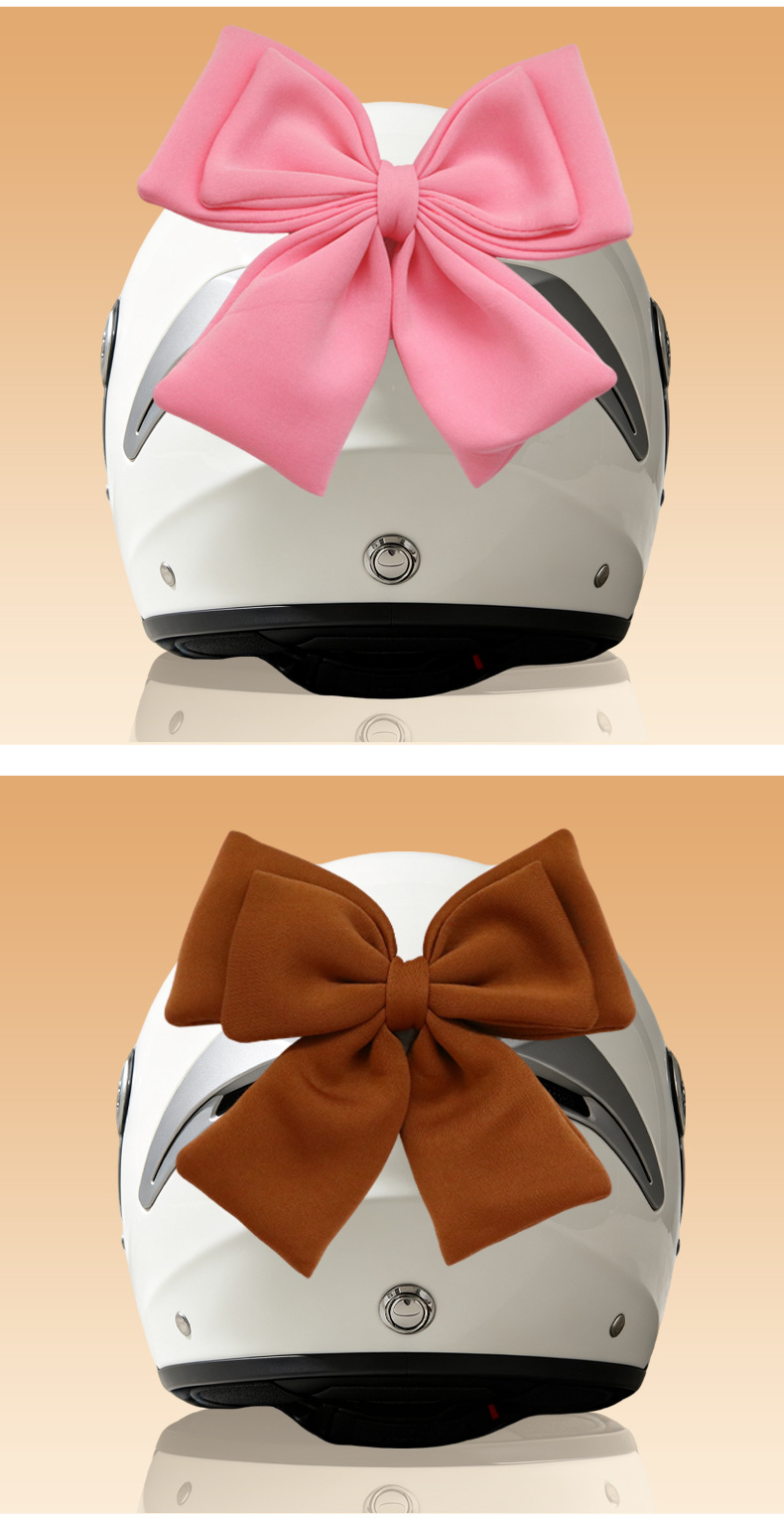 Helmet decorative bow accessory, cute decoration for ski, motorcycle, and electric vehicle, quick-release bow modification accessory
