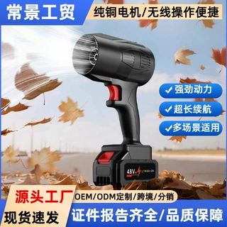 跨境工业无线电动锂电吹风机涵道涡轮暴风机除尘机大风锂电暴风机