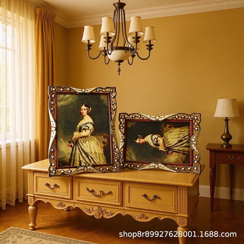 Popular classical color horizontal vertical metal photo frame. European-style metal photo frame
