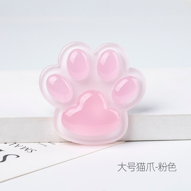 Accesorios de resina de dibujos animados luminoso lindo gato garra DIY crema pegamento teléfono móvil Shell parche accesorios para el cabello accesorios de parche de refrigerador