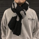 Christmas Scarf Men's Korean Style Fashion Student Wool Thickened Warm Boyfriend New Year Gift Couple Scarf