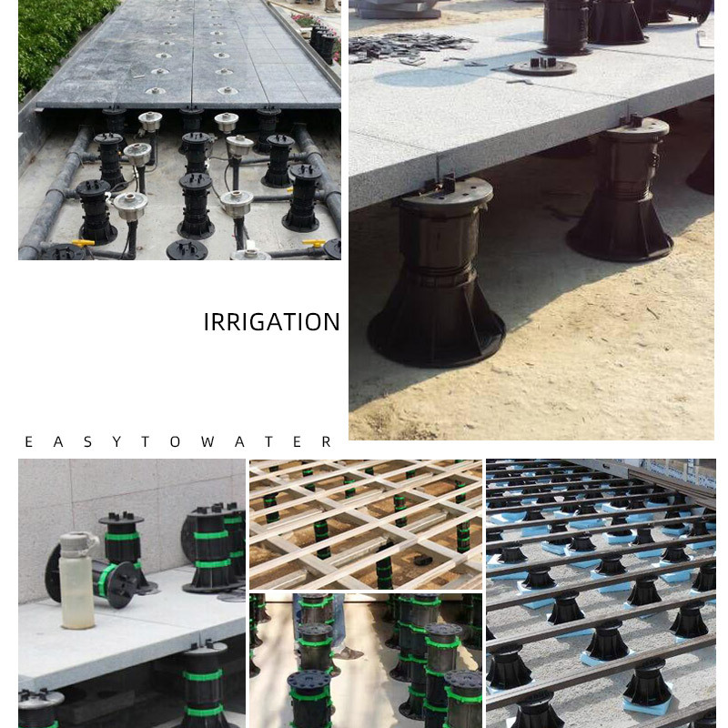 Soporte universal de piedra piscina de paisaje acuático quilla de piso de pulverización seca elevación aérea sin impuestos