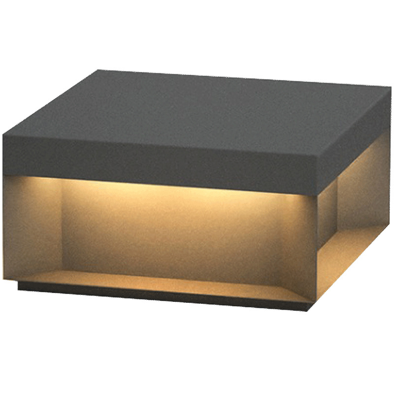 lámpara de pilar solar al aire libre impermeable cuatro lados luz LED lámpara de patio casa balcón lámpara de pilar