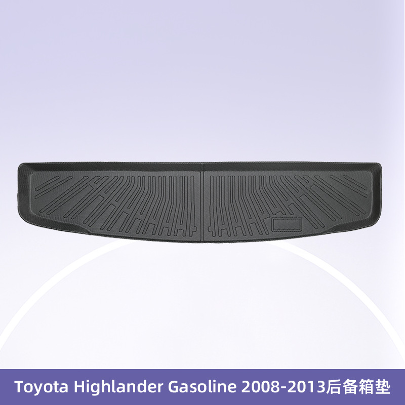 Aplicable a TOYOTA Highlander Fuel 2008 - 2013 3D todo el tiempo TPE cojín de pie de automóvil
