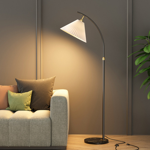 Nordic floor lamp living room bedroom study simple warm creative internet celebrity minimalist light luxury ins style vertical table lamp