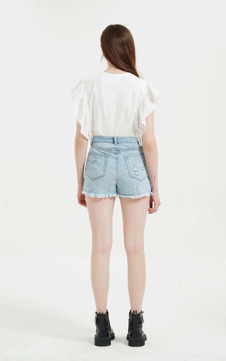 Summer New High Waist Spot Denim Shorts - Shorts - Uniqistic.com