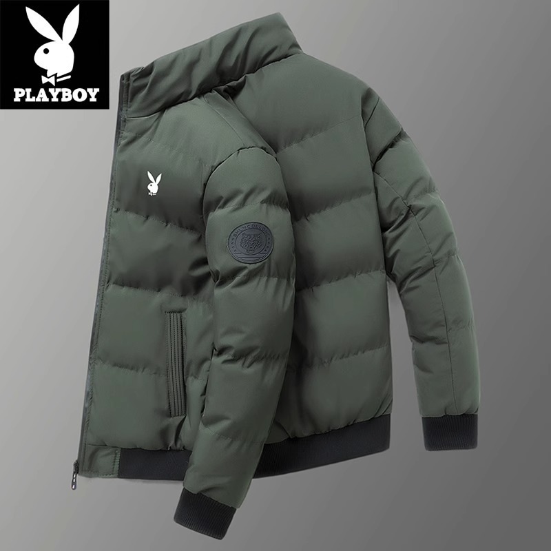 Tejido de alta densidad perfilado chaqueta de plumón hombre ropa de invierno vintage a prueba de viento engrosado chaqueta de herramientas de invierno de negocios ocio