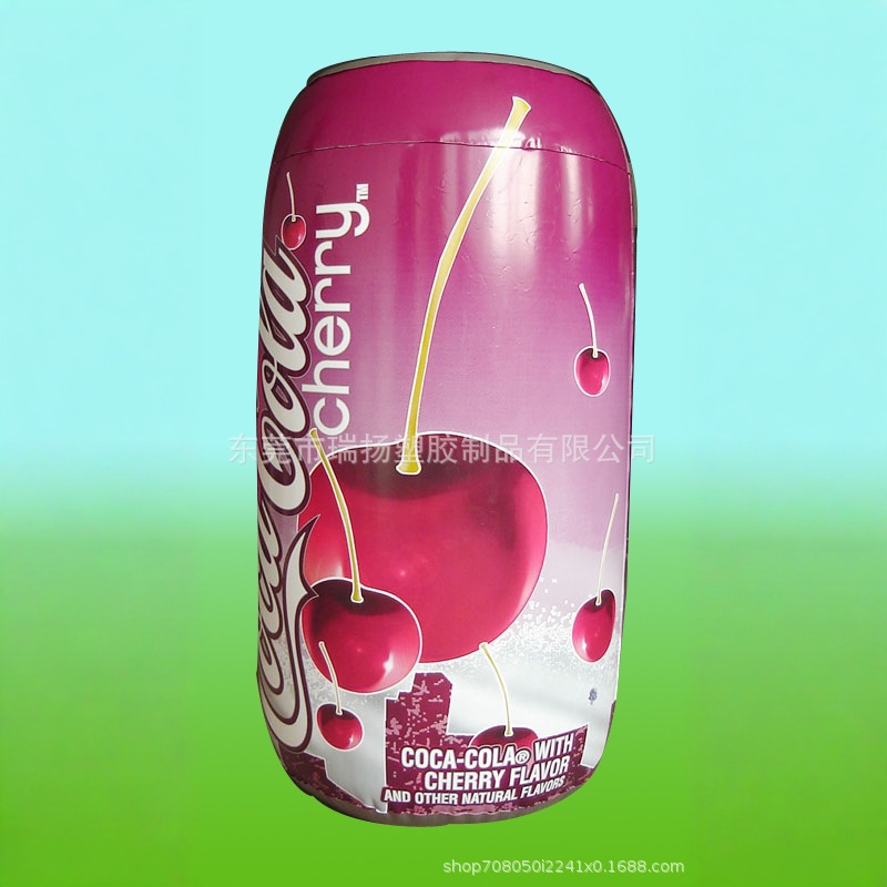 厂家销售PVC充气罐子广告瓶 充气饮料瓶充气酒瓶不倒翁可加印LOGO