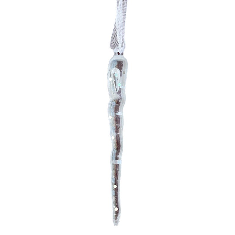 Adornos navideños de acrílico transparente con forma de reno, colgantes decorativos para árboles de Navidad, suministros de decoración para escenas navideñas, venta al por mayor.