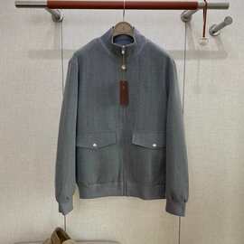 LP男士Loro高端 纯棉夹克外套 特殊工艺处理软而不塌糯却有筋骨lp