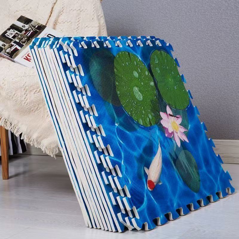 Free shipping cartoon puzzle floor mat baby crawling mat 60x60 bedroom children's foam mat interlocking home use Free shipping cartoon puzzle floor mat baby crawling mat 60x60 bedroom children's foam mat interlocking home use