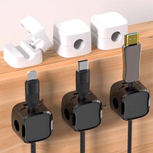 磁吸理线器桌面数据线收纳整理绕线器手机充电线夹固定器卡扣插头