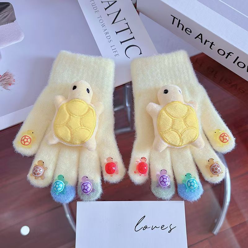 밝은 노란색 거북이