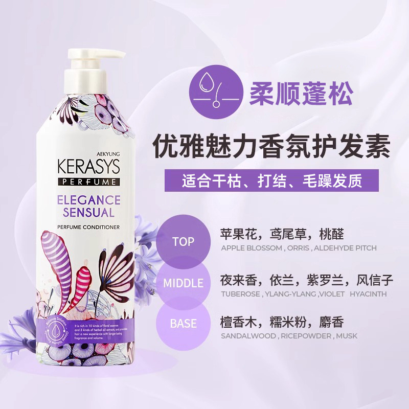 韓国輸入KS愛静科娜洗糸香水シャンプーリンス600ml|undefined