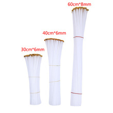 手摇旗杆国旗塑料白色空心旗杆广告小红旗气球旗杆竹制塑料手旗杆