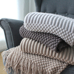 Скандинавский трикотажный промышленный диван для отдыха, украшение, одеяло, скандинавский стиль