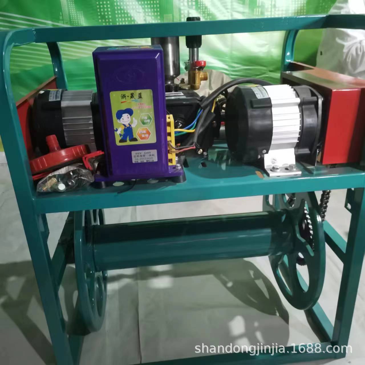 三轮车48-72V高压农用双电机全自动遥控新型打药机